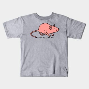 Year of the Rat - Rose Kids T-Shirt